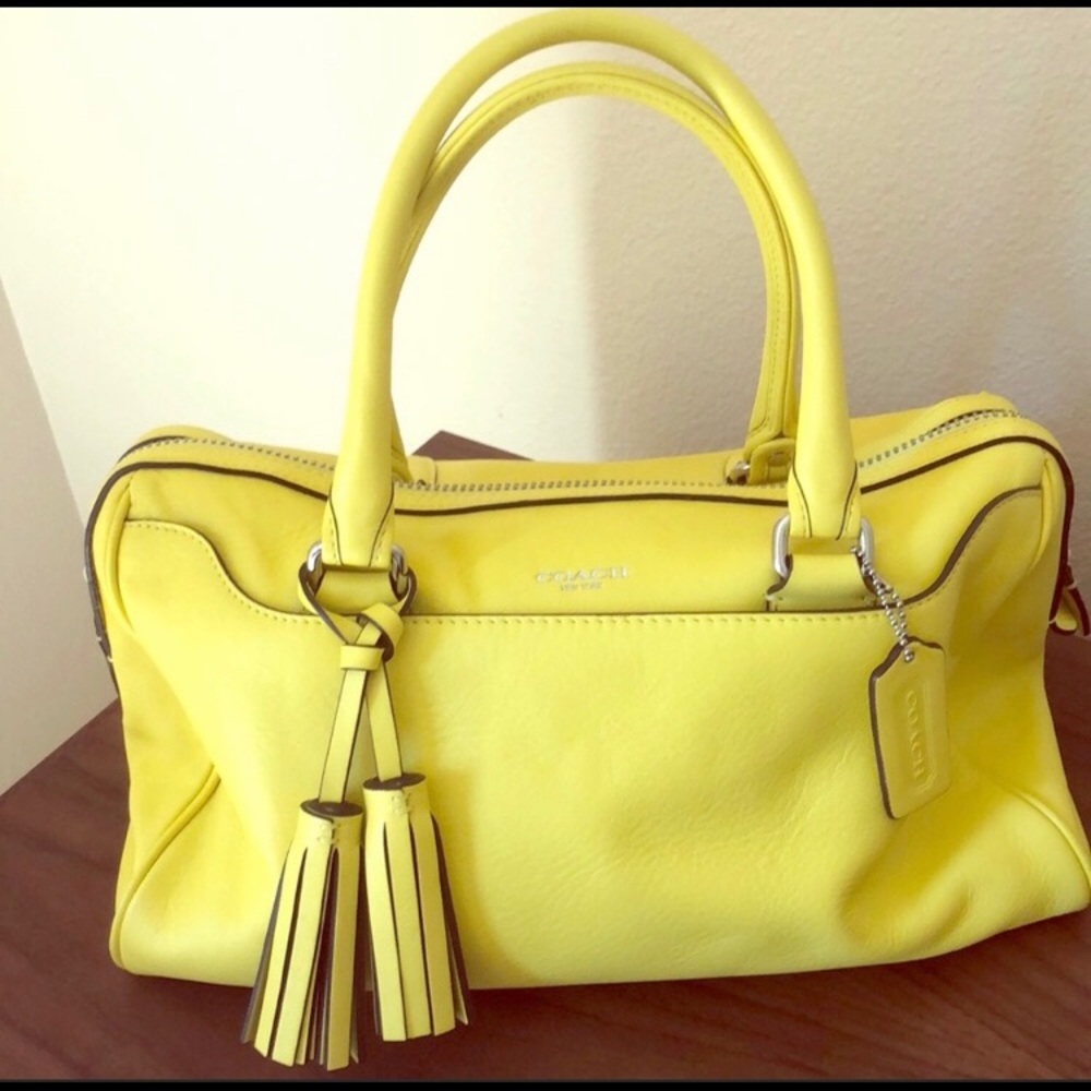 Coach Yellow Handbag🌼